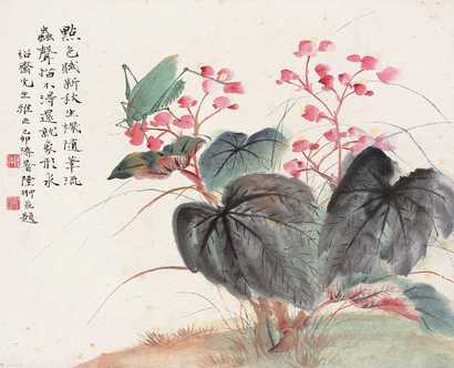 陆抑非 秋声 立轴